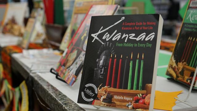 Book display for Kwanzaa
