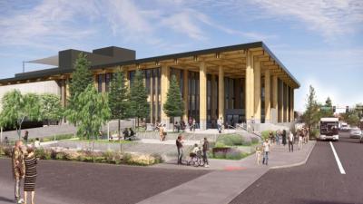 Rendering of the new East County Library