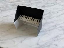 Image of an origami piano