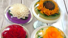 Photo of Nanci Carrera Sales' edible floral gelatin creations