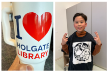 Photo showing 2 example crafts with perler beads