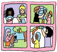 Kid's artwork variety
