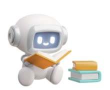 robot reading books