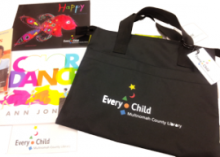 Every Child book bag and books