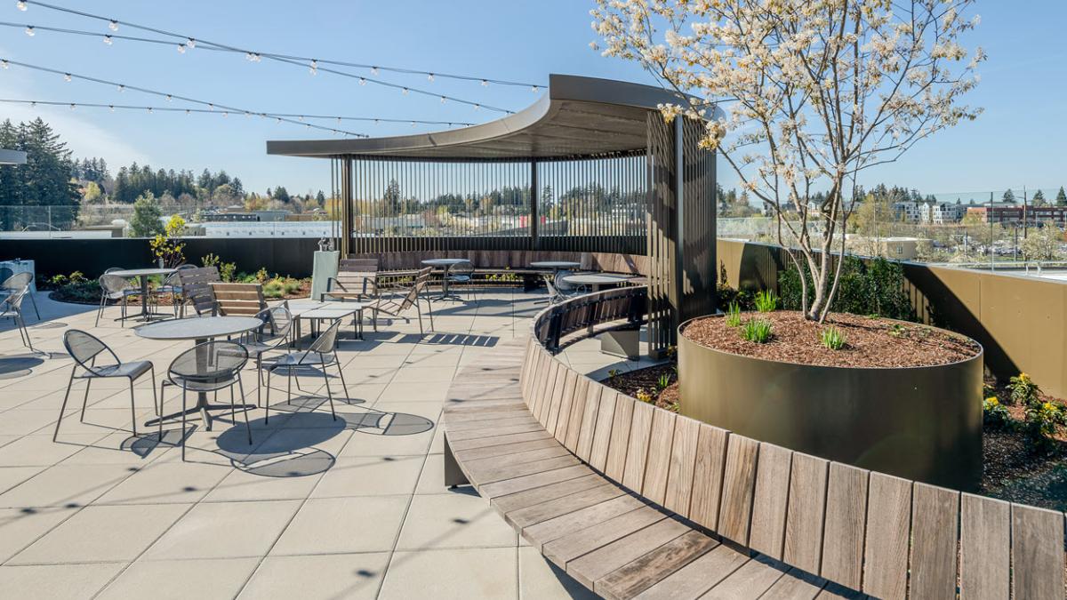 The Rooftop Terrace at East County Library | Multnomah County Library